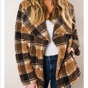NWT plaid jacket